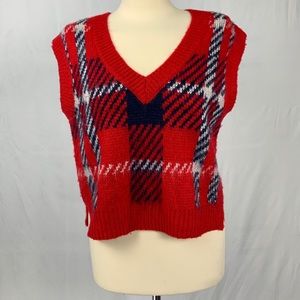 Wild Fable Red, White, and Blue Sweater Vest